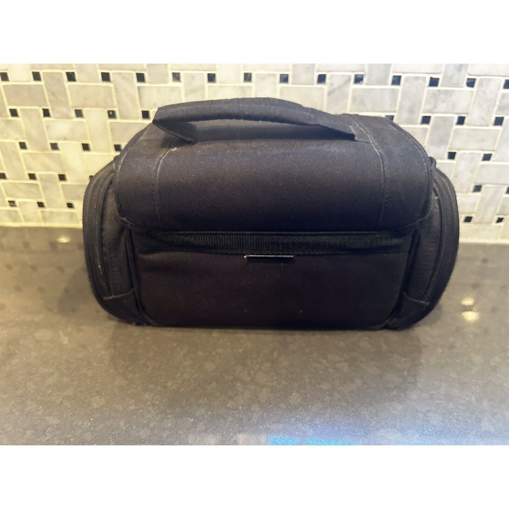 TARGUS VIDEO RECORDER/CAMERA BAG/CASE ~‎ 4 POCKETS ~ BLACK - Picture 2 of 5